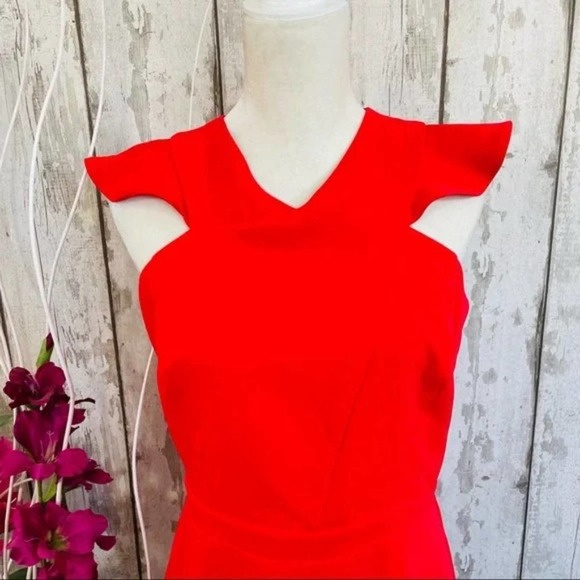 Chelsea 28 - NWOT Red Ruffled Mini Dress - Picture 4 of 9